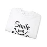 Smile There's Wine Crewneck Sweatshirt