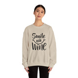 Smile There's Wine Crewneck Sweatshirt