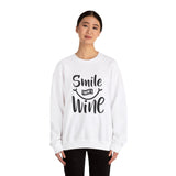 Smile There's Wine Crewneck Sweatshirt