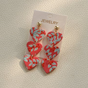 Acrylic Heart Earrings