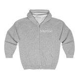 Mercivi Unisex Full Zip Hooded Sweatshirt