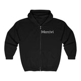 Mercivi Unisex Full Zip Hooded Sweatshirt