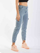 Full Size Buttoned Jeans