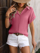 Button-Up Short Sleeve Shirt