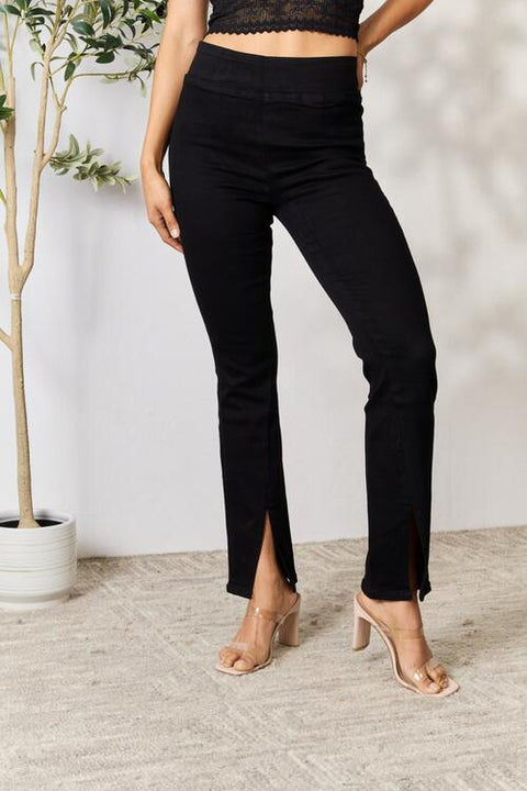 Slit Bootcut Jeans