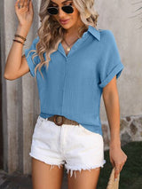 Button-Up Short Sleeve Shirt