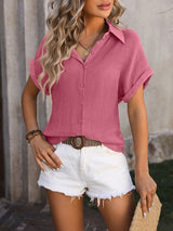 Button-Up Short Sleeve Shirt