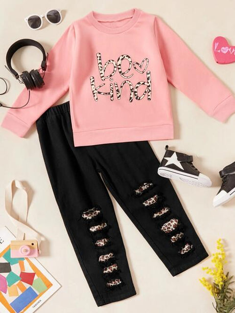 Baby Leopard Pants Set