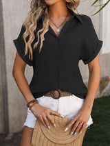 Button-Up Short Sleeve Shirt