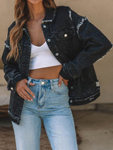 Distressed Denim Jacket