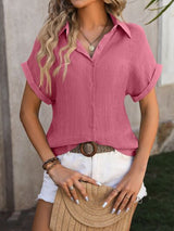 Button-Up Short Sleeve Shirt