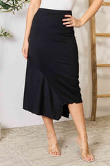 High Waist Midi Skirt